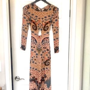 Floral Body-con Maxi Dress